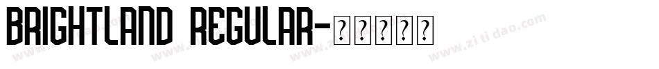 Brightland Regular字体转换